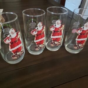 Christmas Coca-Cola glasses